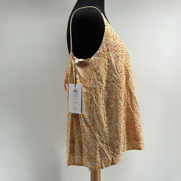 SELECTED Femme NWT Slfjalina strappy tank top keyhole back in pink chalk sz 6 - Picture 9 of 9